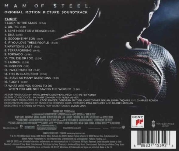 Hans Zimmer: Man Of Steel (Original Motion Picture Soundtrack) - CD Foto #2