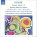 Henze, H.W.: Guitar Music, Vol. 1 - CD
