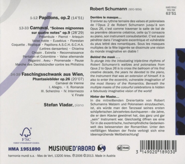 Stefan Vladar: Schumann: Papillons op.19 - CD Foto #2