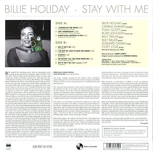 Billie Holiday: Stay With Me + 1 Bonus Track - Plak Foto #2