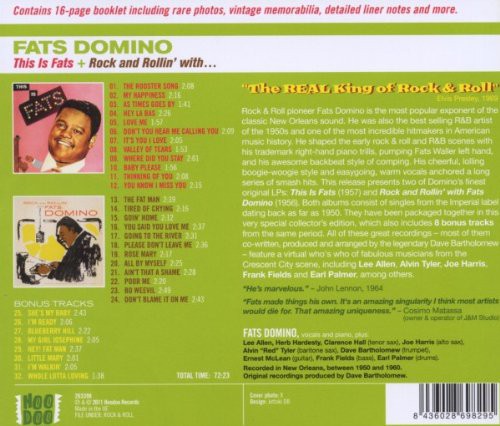 Fats Domino: This Is Fats + Rock And Rollin' With…+ 8 Bonus Tracks - CD Foto #2