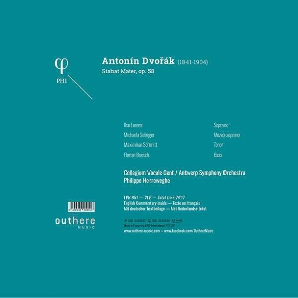 Collegium Vocale Gent, Philippe Herreweghe, Antwerp Symphony Orcherstra: Dvorak: Stabat Mater - Plak Foto #2