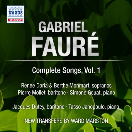 Renee Doria: Faure: Complete Songs, Vol. 1 - CD