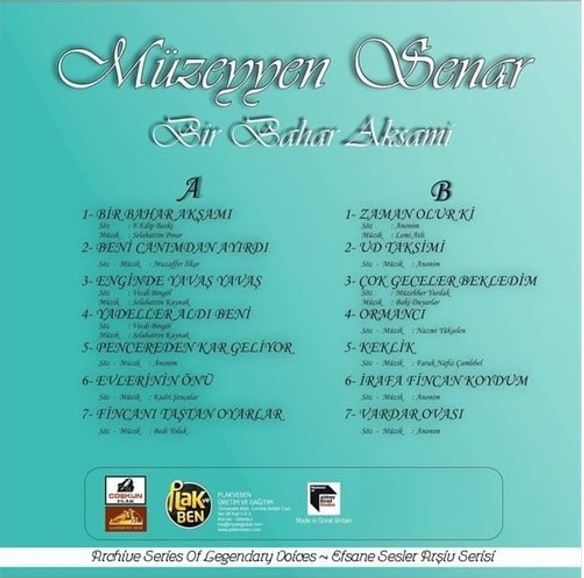 Müzeyyen Senar: Bir Bahar Akşamı - Plak Foto #2