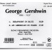 Gershwin: Rhapsody in Blue - CD