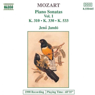Jenö Jandó, Wolfgang Amadeus Mozart: Mozart: Piano Sonatas, Vol. 1 (Piano Sonatas Nos. 8, 10 and 15) - CD