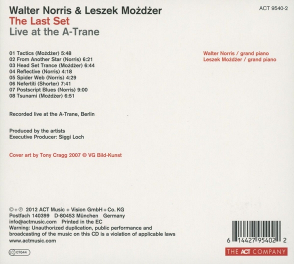 Walter Norris, Leszek Mozdzer: The Last Set - Live at the A-Trane - CD Foto #2