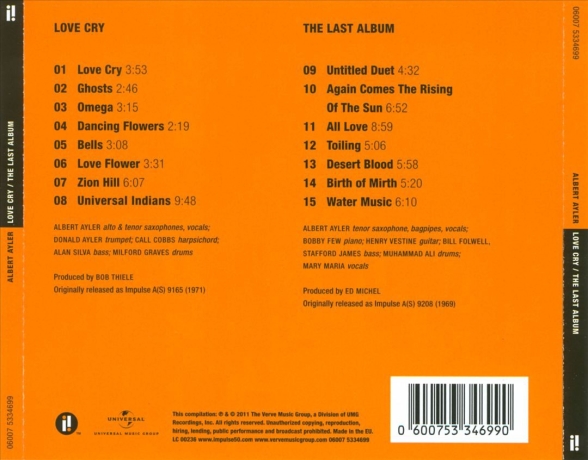 Love Cry / The Last Album - CD Foto #2
