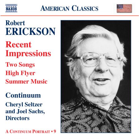 Continuum: Erickson: Orchestral, Chamber and Vocal Music - CD