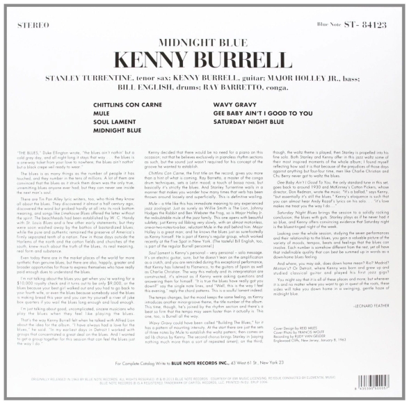 Kenny Burrell: Midnight Blue - Plak Foto #2