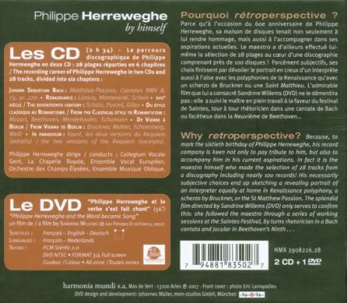 Philippe Herreweghe - By himself - CD Foto #2