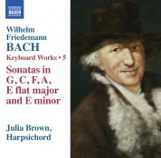 Julia Brown: W.F. Bach: Keyboard Works, Vol. 5 - CD