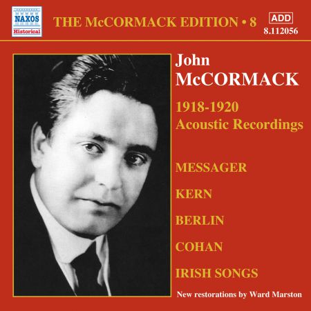 John McCormack: The McCormack Edition, Vol. 8: The Acoustic Recordings, 1918-1920 - CD
