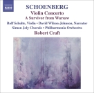 Robert Craft: Schoenberg, A.: Violin Concerto / Ode To Napoleon / A Survivor From Warsaw - CD Foto #1