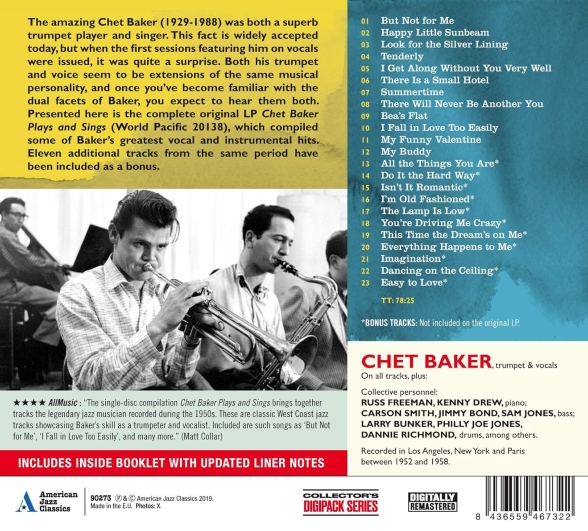 Chet Baker: Plays and Sings - CD Foto #2