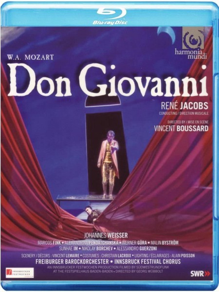 Johannes Weisser, Kenneth Tarver, Lorenzo Regazzo, Olga Pasichnyk, RIAS Kammerchor, Freiburger Barockorchester, René Jacobs: Mozart: Don Giovanni - BluRay