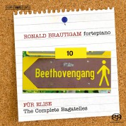Ronald Brautigam: Beethoven: Complete Works for Solo Piano, Vol. 10 on forte-piano - SACD