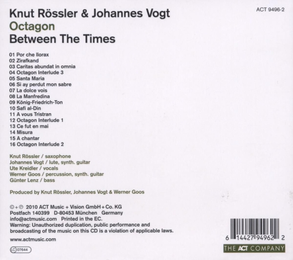 Knut Rössler, Johannes Vogt: Octagon - CD Foto #2