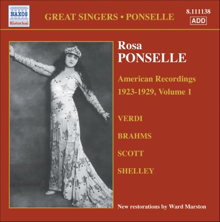 Ponselle, Rosa: American Recordings, Vol. 1 (1923-1929) - CD