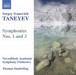 Taneyev, S.I.: Symphonies Nos. 1 and 3 - CD