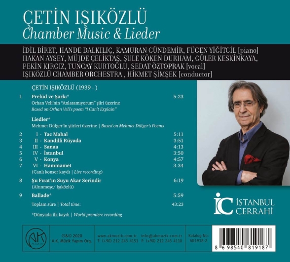 Çetin Işıközlü: Oda Müziği ve Liedler - CD Foto #2