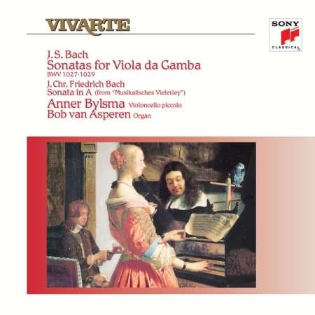 Anner Bylsma, Bob Van Asperen: Bach: Sonatas For Viola Da Gamba & Sonata In A - Plak
