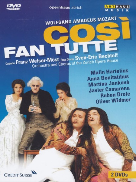 Malin Hartelius, Anna Bonitatibus, Martina Jankova, Javier Camarena, Ruben Drole, Oliver Widmer, Orchester der Oper Zürich, Franz Welser-Möst: Mozart: Cosi Fan Tutte - DVD