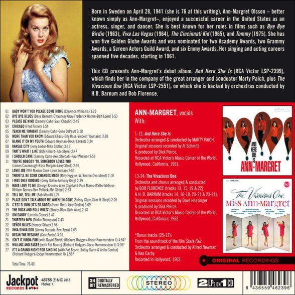 Ann-Margret: And Here She Is + The Vivacious One + 3 Bonus Tracks! - CD Foto #2