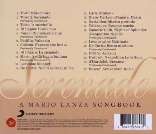 Mario Lanza: Serenade - A Mario Lanza Songbook - CD Foto #2