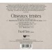 Oiseaux Tristes (Couperin, Debussy, Ravel) - CD