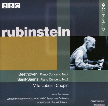 Artur Rubinstein: Beethoven, Saint-Saëns: Pİano Concerto No. 4, Pİano Concerto No. 2 - CD