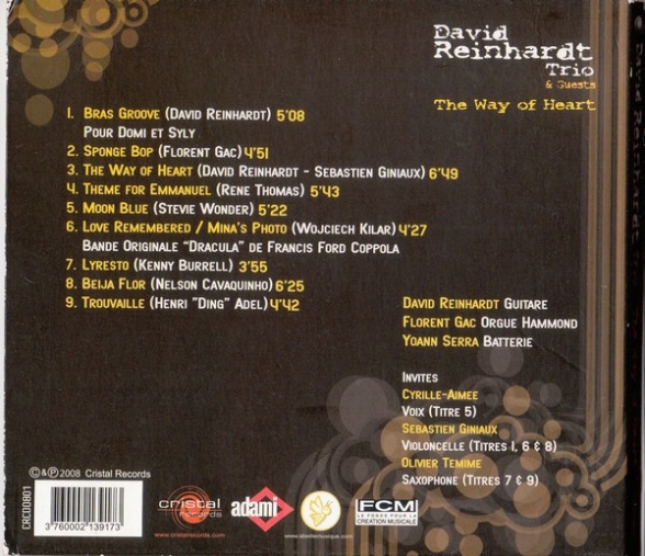 David Reinhardt: The Way Of Heart - CD Foto #2