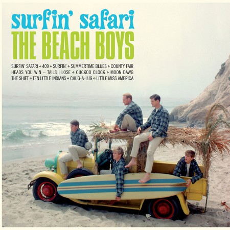 The Beach Boys: Surfin' Safari +1 Bonus Track!- Limited Edition in Transparent Green Colored Vinyl. - Plak
