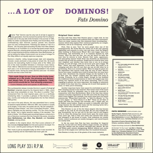 Fats Domino: A Lot of Dominos - Plak Foto #2