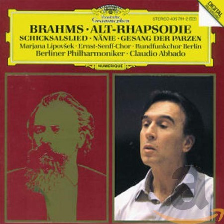Claudio Abbado, Berliner Philharmoniker: Brahms: Alto Rhapsody, Op. 53 / Schicksalslied, Op. 54 / Gesang der Parzen, Op.89 / Nanie, Op. 82 - CD
