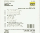 Atlanta Symphony Orchestra, Louis Lane: Respighi: Pines of Rome, The Birds & Fountains of Rome - CD Foto #2