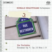 Ronald Brautigam: Beethoven: Complete Works for Solo Piano, Vol. 3 on forte-piano - SACD
