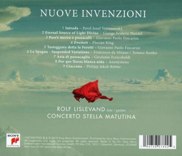 Rolf Lislevand, Concerto Stella Matutina: Nuove Invenzioni - CD Foto #2