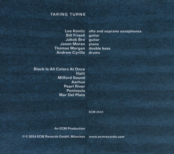 Jakob Bro, Lee Konitz, Bill Frisell, Jason Moran, Thomas Morgan, Andrew Cyrille: Taking Turns - CD Foto #2