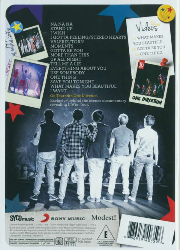 One Direction: Up All Night: The Live Tour - DVD | Opus3a