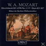 Blaser der Berliner Philharmoniker: Mozart: Divertimenti KV 439b - Plak