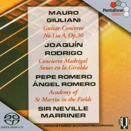 Pepe Romero, Ángel Romero, Sir Neville Marriner, Academy of St. Martin in the Fields: Giuliani, Rodrigo: Guitar Concerto No. 1, Concierto Madrigal - SACD