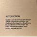 Autofiction (Deluxe Edition - Clear Vinyl) - Plak
