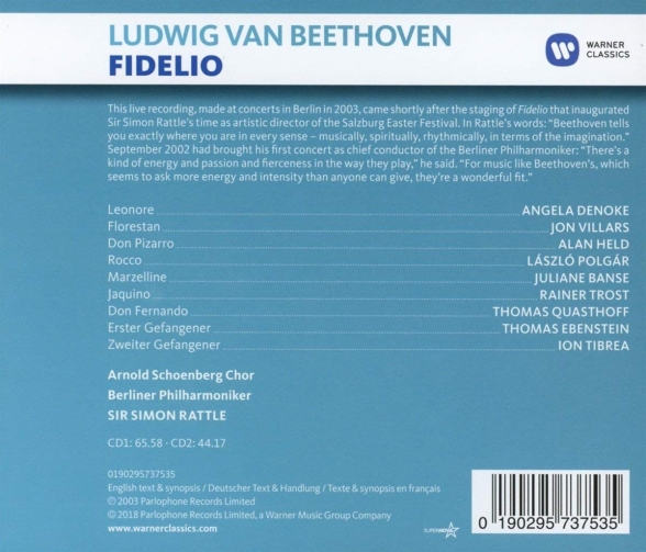Sir Simon Rattle, Berliner Philharmoniker, Angela Denoke, Jon Villars: Beethoven: Fidelio - CD Foto #2