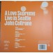 A Love Supreme: Live In Seattle - Plak