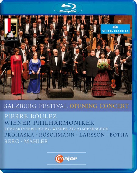 Anna Prohaska, Dorothea Röschmann, Anna Larsson, Johan Botha, Wiener Philharmoniker, Pierre Boulez: Salzburg Festival Opening Concert 2011 - BluRay