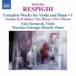 Respighi: Complete Works for Violin & Piano, Vol. 1 - CD