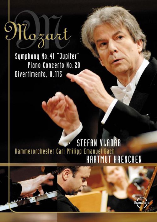 Stefan Vladar, Kammerorchester Carl Philipp Emanuel Bach, Hartmut Haenchen: Mozart: Symphony No. 41, 'Jupiter' / Piano Concerto No. 20 / Divertimento, K. 113 - DVD Foto #1