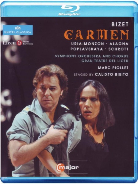 Beatrice Uria-Monzon, Roberto Alagna, Marina Poplavskaya, Erwin Schrott, Eliana Bayon, Gran Teatre del Liceu Symphony Orchestra, Marc Piollet: Bizet: Carmen - BluRay