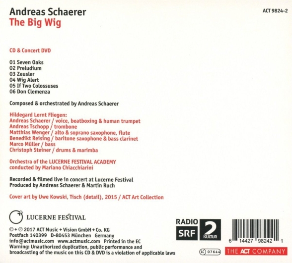Andreas Schaerer: The Big Wig - CD Foto #2